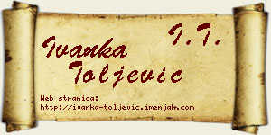 Ivanka Toljević vizit kartica